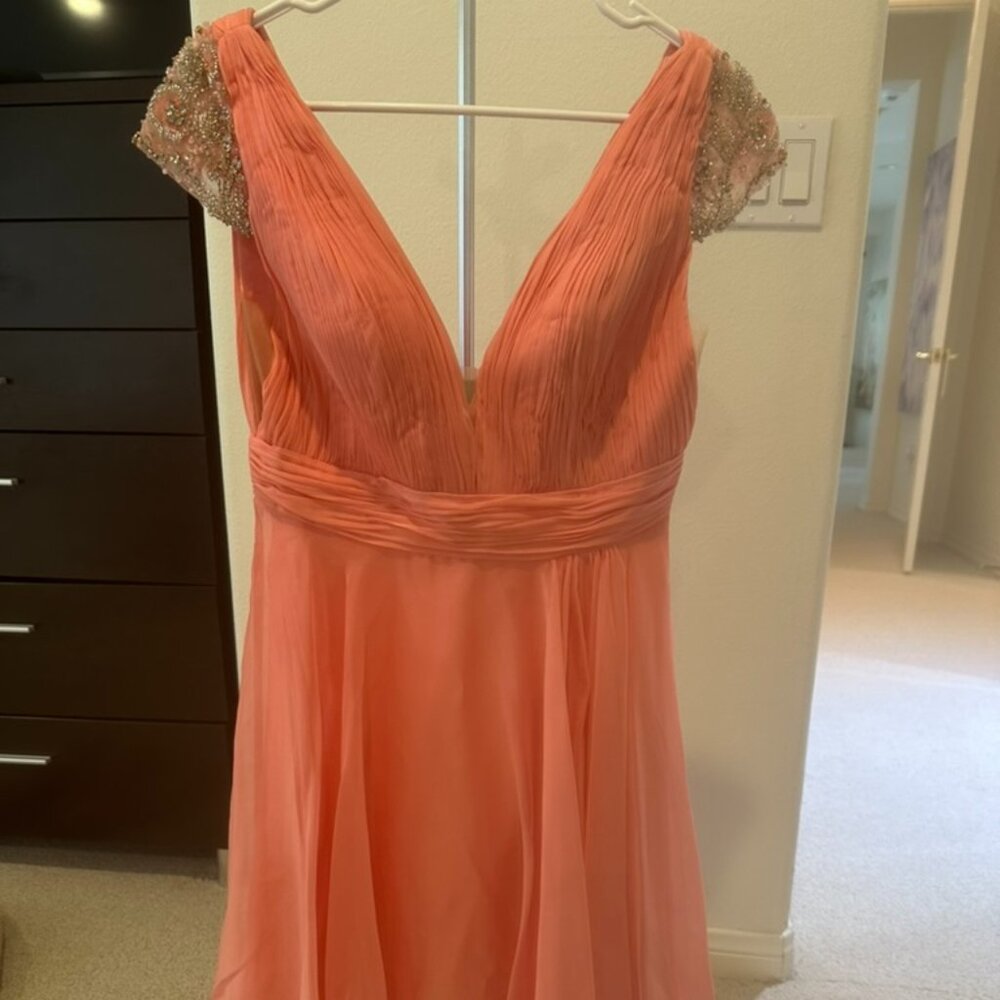 Mac Duggal Pink Mini Dress Prom